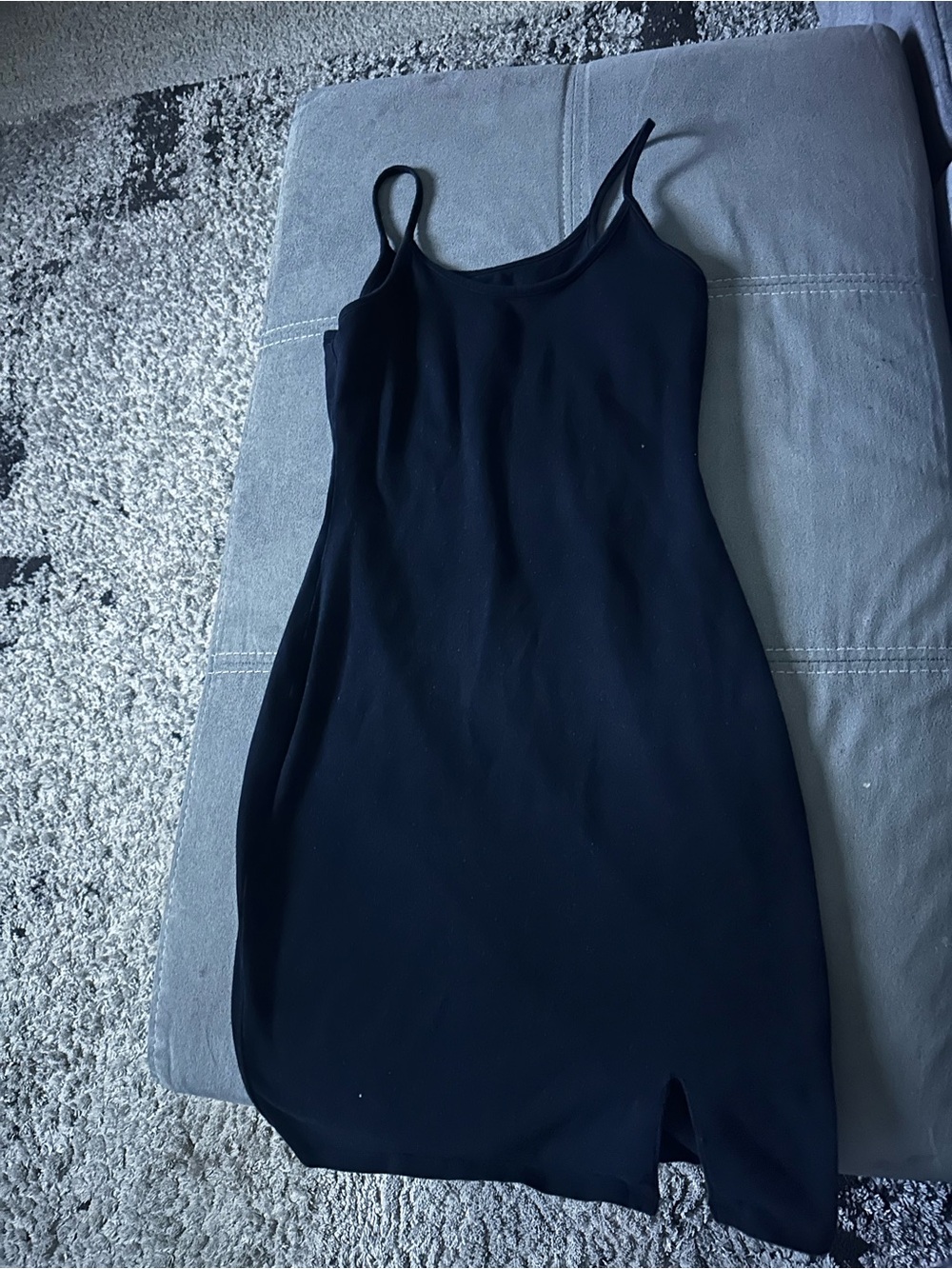 wild fable Black Slip Mini Dress with Side Notch